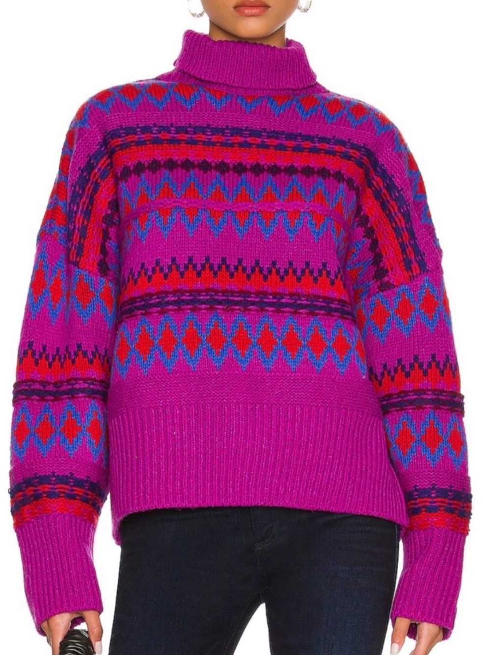Rag & bone Willow Fair Isle Turtleneck